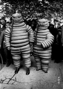 slobbering:  The Michelin man and his wife, “Spair Tyr”