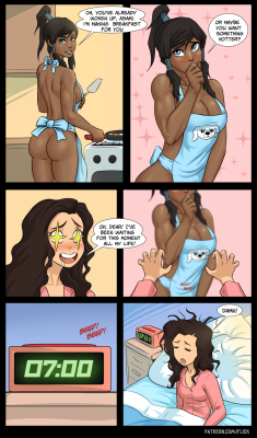 grimphantom:  flick-the-thief:  New strip about Asami.You can support my patreon.  So close!  me every night T uT 