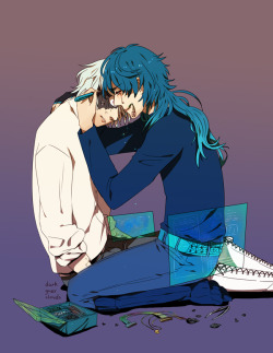 darkgreyclouds:  How many times do you think Aoba cried out of frustration because he wasn’t skilled enough to fix Clear? 