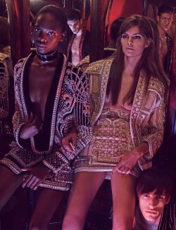 mulberry-cookies:  “A Sexy Night Out With The Balmain Army&quot; by Mariano Vivanco for Têtu Magazine