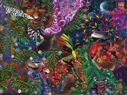 colectivofuturo:  A brief introduction to the psychedelic works of Peruvian artist Pablo Amaringo. His paintings depict his visions after drinking the ayahuasca brew, a psychedelic blend of natural plants containing DMT.  6 more days.  I started a very