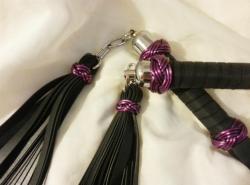 ethicalkink: Mini nunchuck swivel floggers, coming soon to Vegan-Kink alongside our full size nunchuck floggers!   