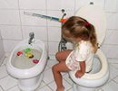 Tiny little girl toilet