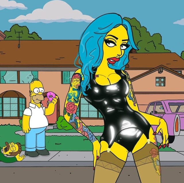 dobadthingswithyou:Well well the Simpsons just got a lot lot more interesting grrrrr