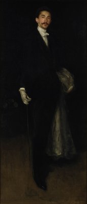 holdhard:  “I had plenty of time to admire the deliberate, artful simplicity of his [M. de Charlus’] evening coat which, by the merest trifles which only a tailor’s eye could have picked out, had the air of a “Harmony in Black and White” by
