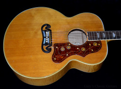 garys-classic-guitars:  Gorgeous 54’ Gibson SJ-200 with stunning blonde finish.  