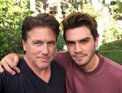 He talks about being ‘daddy’&hellip;&hellip;&hellip;&hellip;&hellip; but here’s KJ with actual daddies (Lochlyn Munro &amp; Luke Perry)