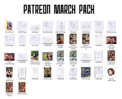 March reward pack on my Patreon is full of yummy stuff! \^o^/ The pack shown in the photo is reward pack of ŭ and up tiers.  Support me at Patreon! https://www.patreon.com/DearEditor      