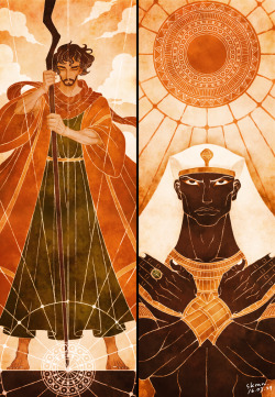 kriscynical: skmn-m:  Moses &amp; Pharaoh Rameses I love the relationship between them.Their strong will and delicate feelings are beautiful.  What is this whoever did this it’s amazing. Prince of Egypt doesn’t get nearly the recognition it deserves.