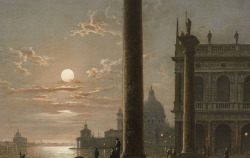 inividia: The Piazetta in Venice by Night, Henry Pether (British, 1828–1865)