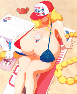 torofeik:  theycallhimcake:  One final Crystal Pepsi hurrah before it’s gone forever, in the form of a tiddy commission. You will be missed. ;~;7   YEAAAAAAH MOMMY