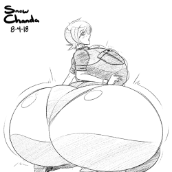 snow-chanda-art: A sketch commission for ROBOTNIK14 of Seras Victoria.  Wanted a sequel pic based on this one here. 
