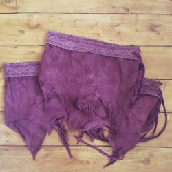 luna-patchouli:  Rose raw and earthy handmade pixie skirts, 100% cotton, from my new shop ~ SoulOfGaia &lt;3 p.s. I have one in this colour that is slightly torn and stitched up, it doesn’t detract from the feel of the piece but I’m willing to sell