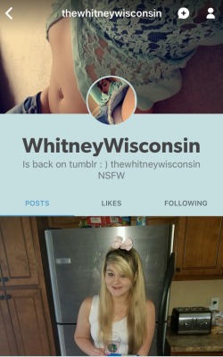ilovewhitneywisonsin:  In case you were looking Whitney is back on Tumblr. This is her new blog thewhitneywisconsin