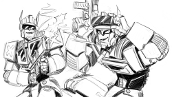 rinpin:I was able to squeeze in some TFA Optimus doodles. You’re bounty bot is back. :)