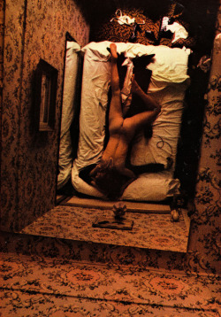 k-ela-ino:  art-mirrors-art:  Helmut Newton - Mirrors (for Oui Magazine,  October 1973)                     We shall have beds full of subtle perfumes, Divans as deep as graves, and on the shelves Will be strange flowers that blossomed for us Under more