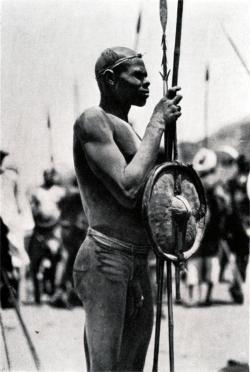Sudanese Nuba man. Via Collection of Old Photos.