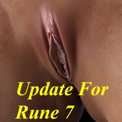 3feetwolf has another update for you Rune7 figures!  This  update package includes new UV and texture templates, and will allow  the New Genitalia For Victoria 7 to be applied to Rune 7 and any other  characters use Rune 7 UV.  This is 40% off until 8/10/