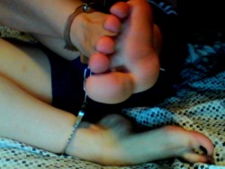 themissarcana:  Awesome locking handcuffs with keys, but shitty webcam pictures. See we need a new webcam guys! http://themissarcana.tumblr.com/post/96561941636/new-webcam-cam-shows