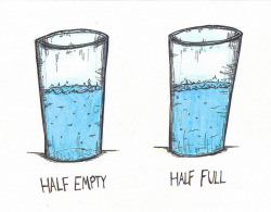 thelovenotebook:  Words of Emotion  Wouldn&rsquo;t say they&rsquo;re half anything. Looks to be more than half full on both. Realist