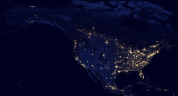alipeeps:  uuuhshiny:  coolthingoftheday:  somanycolors:  coolthingoftheday:  coolthingoftheday:  Satellite photos of the Earth at night.  1. North America, Central America, and the Caribbean 2. Europe and Africa 3. South America 4. Asia, Australia,