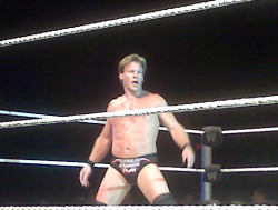mrs-mojo-risin-blues:  I like to call this fave pic of Jericho I took when Smackdown came to my hometown last year, “Dazed and Confused Jericho” He had just lost to Kane and struggled to get up
