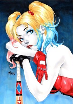 league-of-extraordinarycomics:Harley Quinn by  Fredbenes  