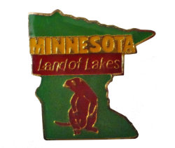vintagetrafficusa:MINNESOTA STATE vintage enamel pin lapel badge MN Land Of Lakes by VintageTrafficUSA http://ift.tt/297KU5w lands of beavers