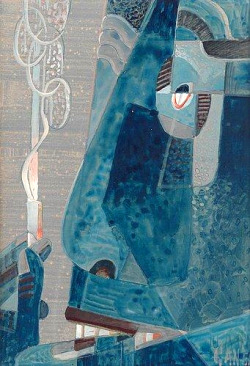 retroavangarda:                   Gosta Adrian-Nilsson, Blue Head, 1951 