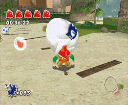 sonichedgeblog: Hatching Knuckles out of a Sonic Team egg in Billy Hatcher &amp; The Giant Egg on Gamecube. [Sonic The Hedgeblog][Support us on Patreon] 