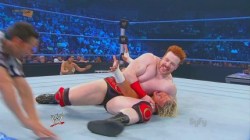 Sexy Sheamus with a tight headlock on Ziggler! ;)