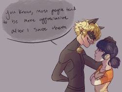 queenlypirate:  “Don’t tell me you’re a Ladybug fan.”enemies au!!!