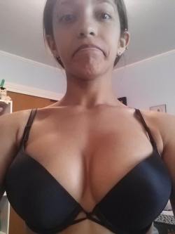 nsfwdomi:  So my friend was like I wanna see your tits in a pushup bra. I warned her it would be scary lol