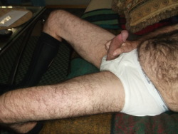 embarassedbutnaked:  aeobear69: Makes me think of my Dad waiting for me to suck him off after school! I’d walk in and see him there on the couch with his dick out and he’d say, “Just primin’ the pump for ya, boy” and give it a long, slow stroke