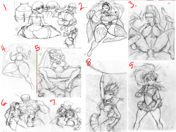 jack-aka-randomboobguy:  Gonna be finishing up my current commissions (Which are stilll open btw) sometime tonight and I want to get something else to do so….  Most people that have followed me for a while know I sketch a ton of shit(most will never