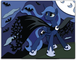 mlpfim-fanart:  Nightmare Nights 2014 Exclusive Shadowbox Mock Up by The-Paper-Pony