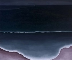 birdsong217:  Georgia O'Keeffe (1887-1996)Wave, Night, 1928. Oil on canvas. Addison Gallery of American Art