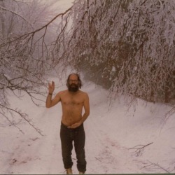 ginzyblog:  Cherry Valley, NY, Spring, 1972  (photo: Allen Ginsberg, courtesy Stanford University Libraries/Allen Ginsberg Estate) (at Cherry Valley, New York)