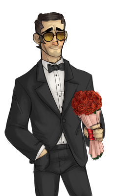 tikidraws:  meiyurei: jaratepills submitted: here you go!! sorry it looks so weird tho„, i haven’t been able to draw today„  ahhhHHHH oh my gosh he looks so dapper and precious :’) dont apologize its perfect!! you drew him looking so charming
