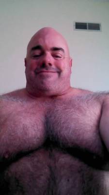 thebigbearcave:that chest, holy gods, i could squirt a dab of ID in that crevice and use it in manly ways.  if it was shaved, i’d be squirting right now! (fur can get a little irritating when attempting sex with such body areas - like frottage between