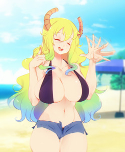 stickysheepart: Lucoa from dragon maid won the patreon poll!  There’s an nsfw edit on my patreon as well~ [Patreon] [Twitter]  ;9