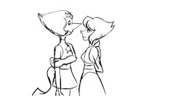 A quick peck. Perhaps first Pearlapis animated gif? Granted it is super sketchy.