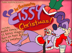 rubberskunkadditionally: Hey guys! My big project for  the end of the year is finally done, a six-page comic starring Cissy P. Prissy as well as Vulcan and friends! If you’re the type that likes woman-shaped cartoon animals, take a peek and help me