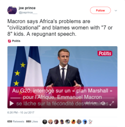 evajana-mermaid: rawboney:   trashgender-neurotica:  anarcho-bulbasaurism: i didn’t realize marine le pen won the french election after all France: *siphons huge “colonial debts” from the economies of North Africa* French President, in the actual