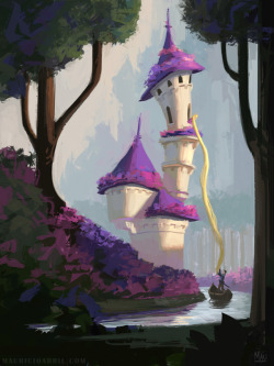 mauricioabril:  Speed painting that became a Rapunzel concept. 