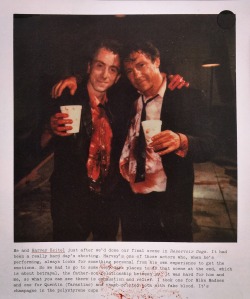 lbelieveinyou:  “Me and Harvey Keitel”Tim Roth’s polaroido diary. THE FACE magazine 1993 December issue
