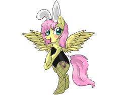 ask-confident-fluttershy:  Shy: Well, um, bunny was the most requested costume by far so h-here it is. Oh dear, I hope everyone likes it. It was the last one at the store.  ((This was a ton of fun to draw, feel free to send in those costume idea’s