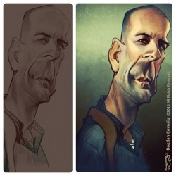 Only this morning i had time to finish my experiment on this #caricature&hellip; - Follow me on Instagram and Twitter @yecuari