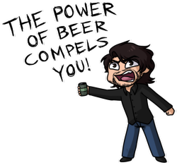 thebilliamhargrove:  THE POWER OF BEER COMPELS YOU@markiplier