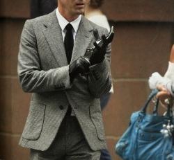 again with the suit and the gloves and the&hellip;unf!